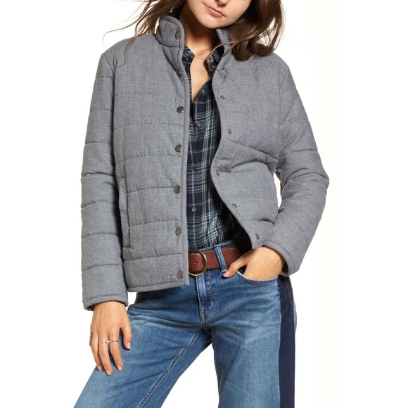 NWT NORDSTROM TREASURE & BOND PUFFER JACKET GREY